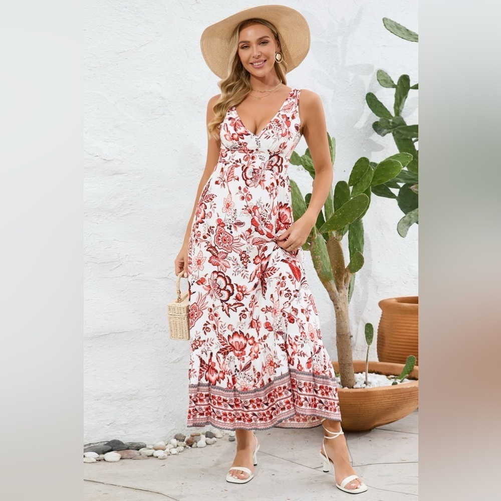 Rolling Meadows Floral Maxi Dress